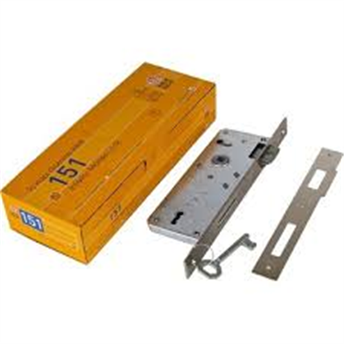 KALE GÖMME KAPI KİLİDİ TEK ANAHTARLI NİKEL 40 MM